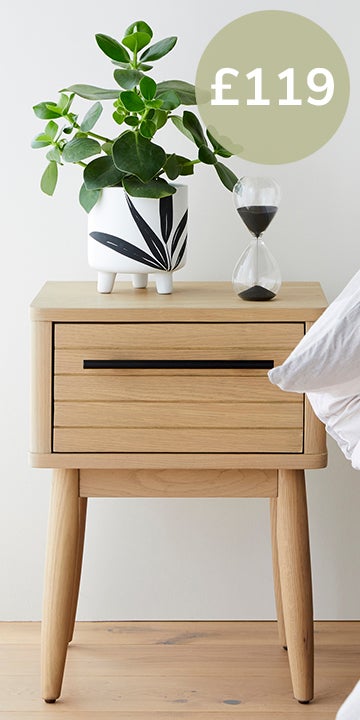 Akina Oak Bedside Table